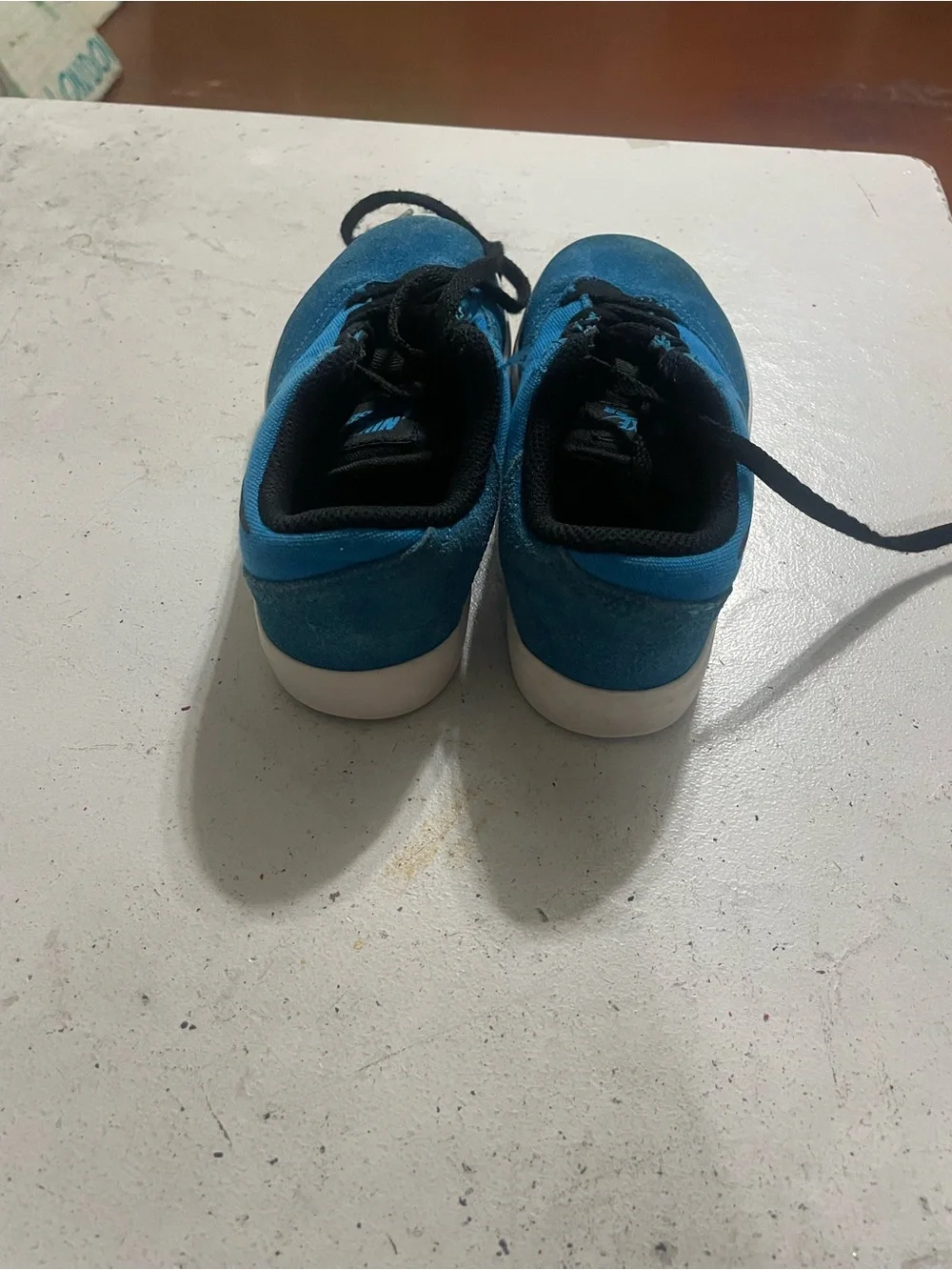 Blue Kids Skate Shoes with Black Laces - Kids Shoes Nike